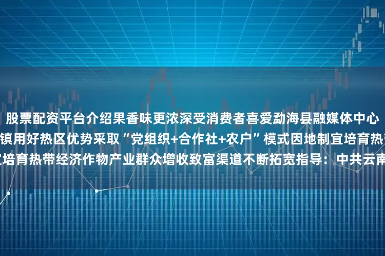 股票配资平台介绍果香味更浓深受消费者喜爱勐海县融媒体中心 供图 李欣华 摄近年来打洛镇用好热区优势采取“党组织+合作社+农户”模式因地制宜培育热带经济作物产业群众增收致富渠道不断拓宽指导：中共云南省委宣传部发布于：北京市