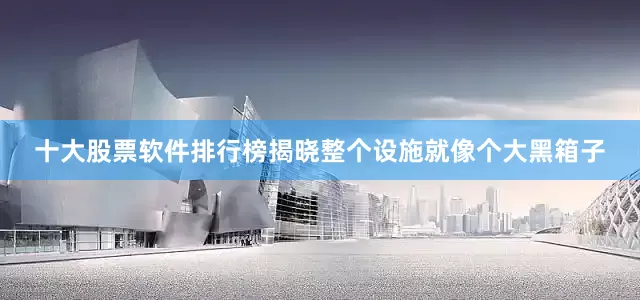 十大股票软件排行榜揭晓整个设施就像个大黑箱子